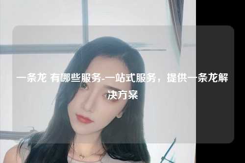 一条龙 有哪些服务-一站式服务，提供一条龙解决方案