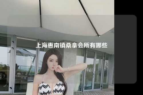 上海惠南镇桑拿会所有哪些